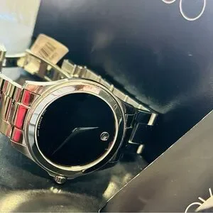 Movado Accessories Movado Mens Stainless Steel Quartz Watch W